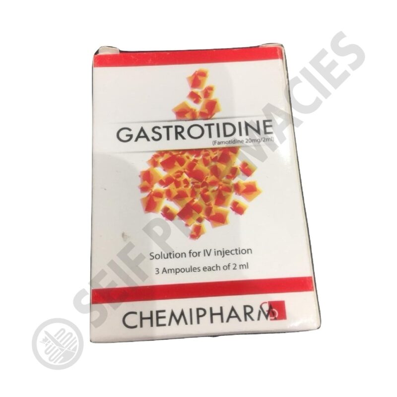 gastrotidine 20 mg 2 ml 3 amp