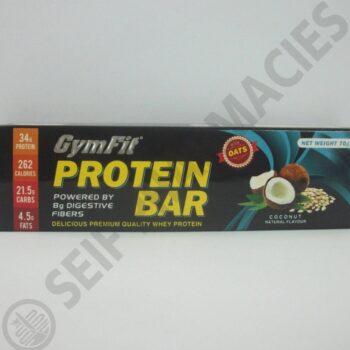 gymfit protein bar 70 gm coconut