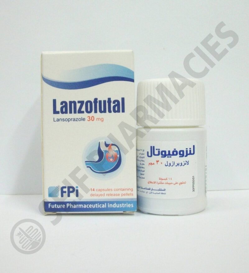 lanzofutal 30 mg 14 cap
