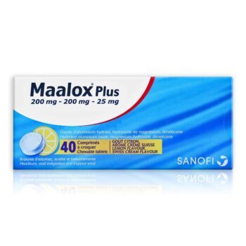 maalox plus antacid 40 chewable tablets for heartburn and acid indigestion